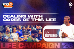 19. Dealing with Cares of this Life - Rev. Busuyi Olabode