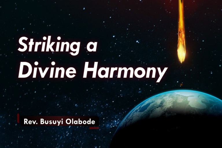 STRIKING A DIVINE HARMONY