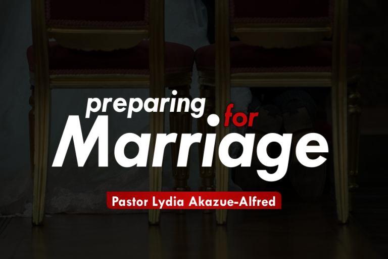 PREPARING FOR MARRIAGE